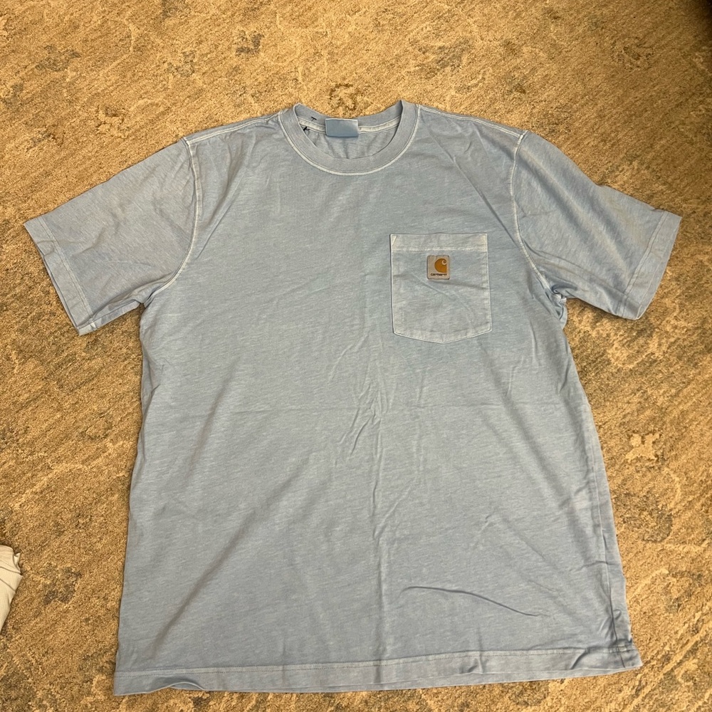 Carhartt Men's Light Blue Short Sleeve Tee